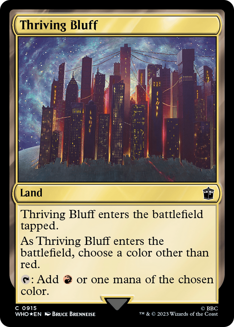 Thriving Bluff (Surge Foil) [Doctor Who] | Rook's Games and More