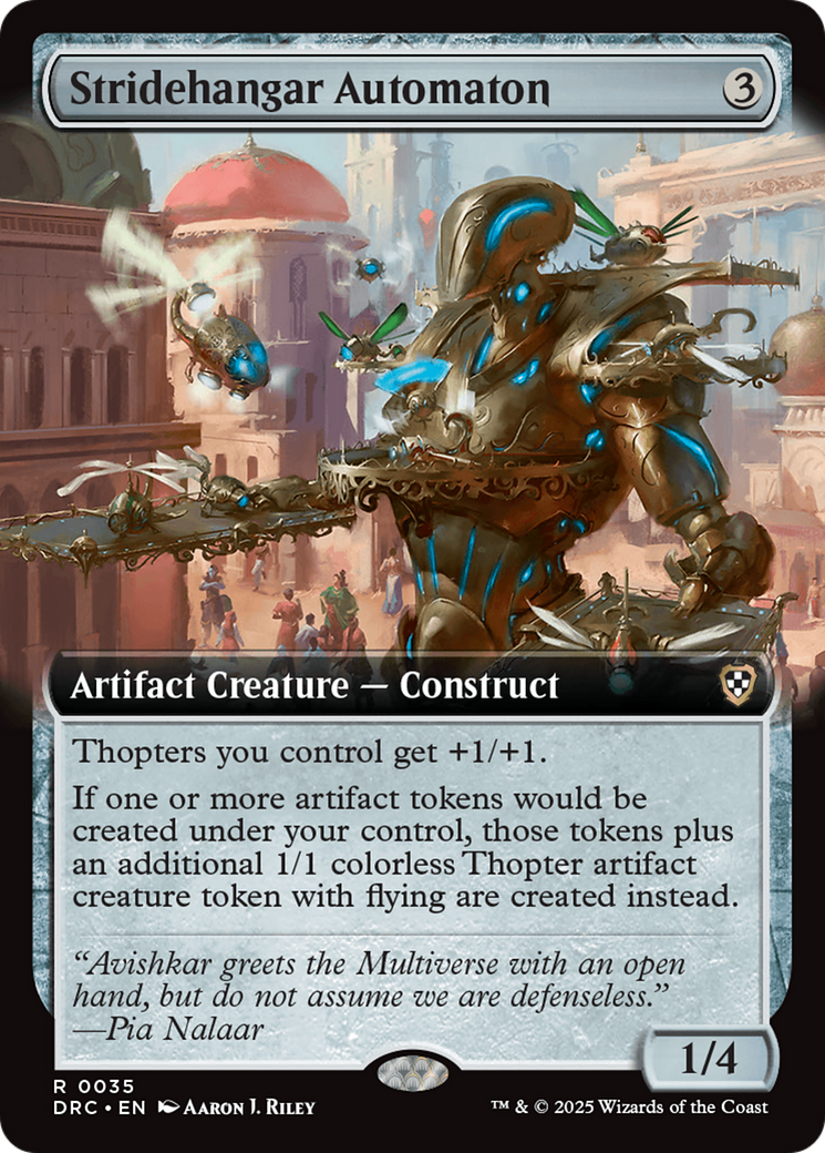 Stridehangar Automaton (Extended Art) [Aetherdrift Commander] | Rook's Games and More