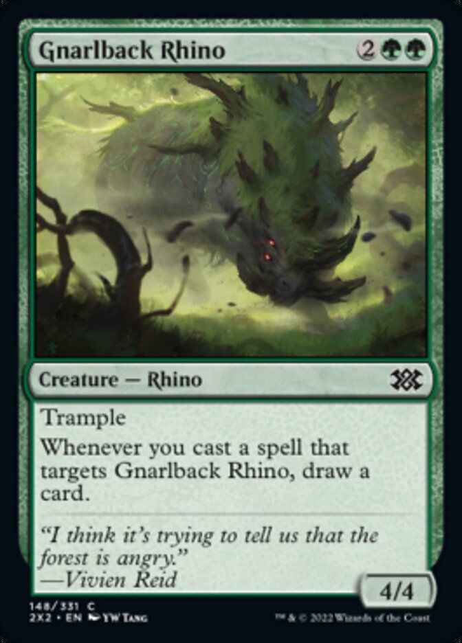 Gnarlback Rhino [Double Masters 2022] | Rook's Games and More