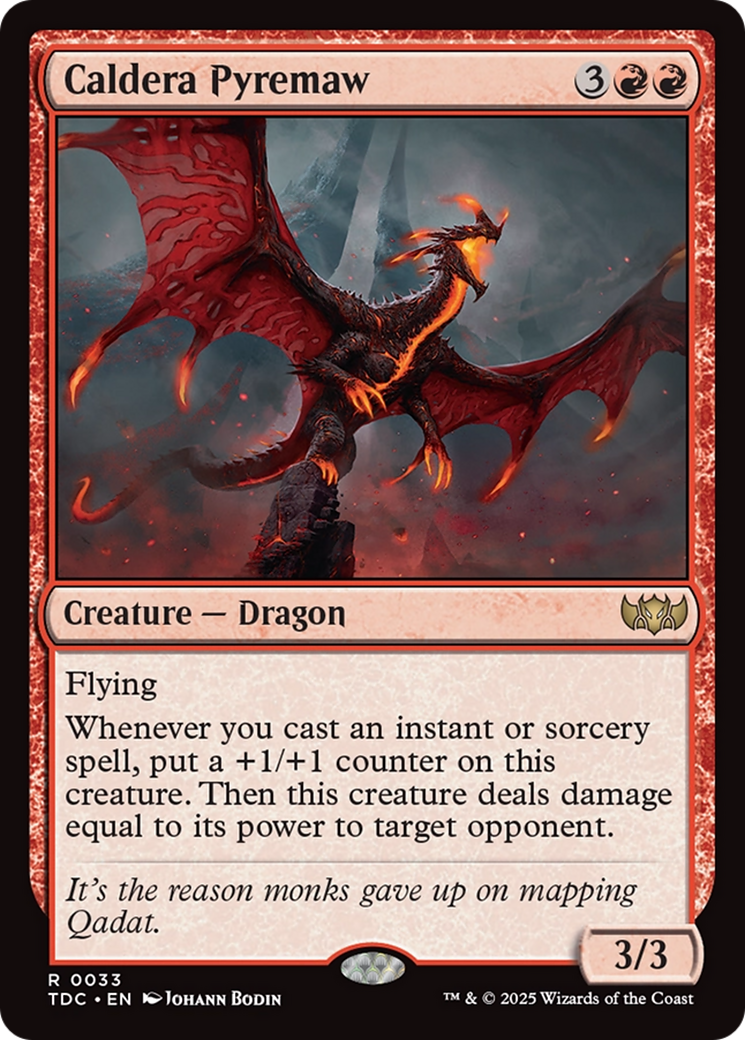 Caldera Pyremaw [Tarkir: Dragonstorm Commander] | Rook's Games and More