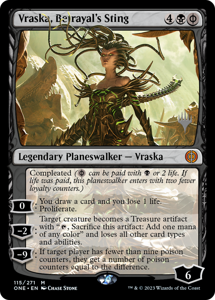 Vraska, Betrayal's Sting (Promo Pack) [Phyrexia: All Will Be One Promos] | Rook's Games and More