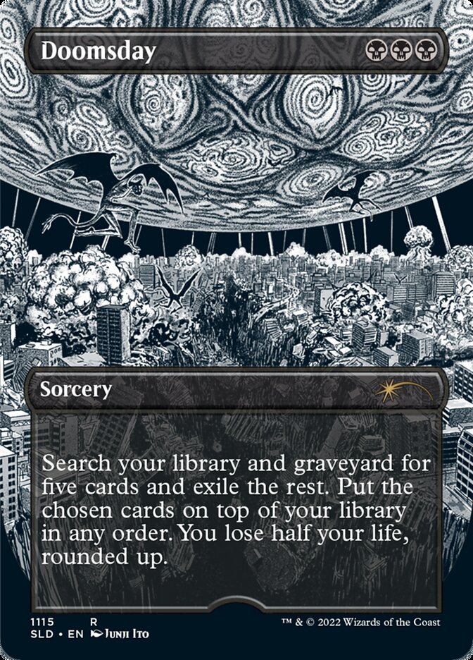 Doomsday (Borderless Etched Foil) [Secret Lair Drop Series] | Rook's Games and More