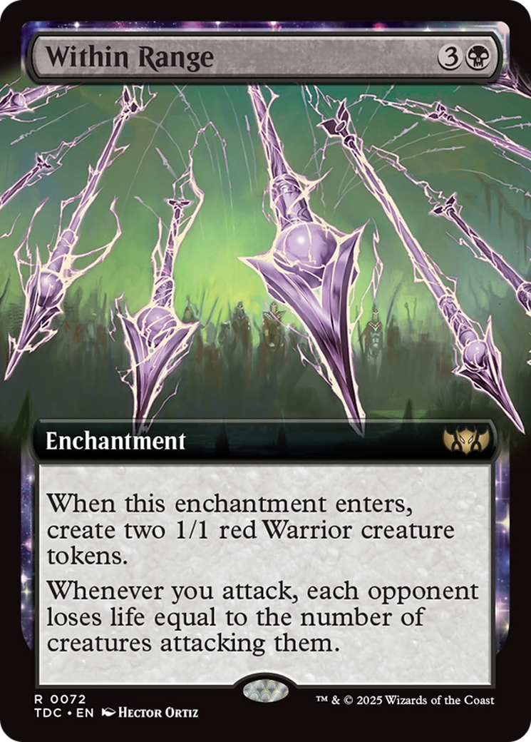 Within Range (Extended Art) [Tarkir: Dragonstorm Commander] | Rook's Games and More