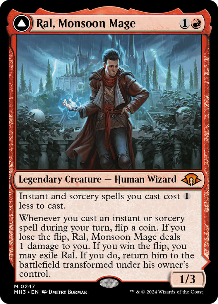 Ral, Monsoon Mage // Ral, Leyline Prodigy [Modern Horizons 3] | Rook's Games and More