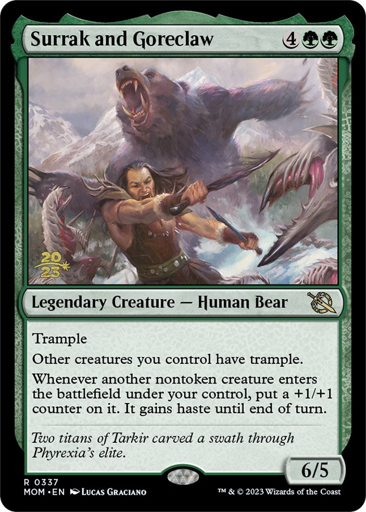 Surrak and Goreclaw [March of the Machine Prerelease Promos] | Rook's Games and More