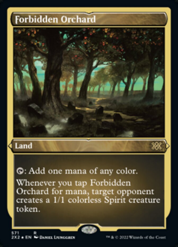 Forbidden Orchard (Foil Etched) [Double Masters 2022] | Rook's Games and More