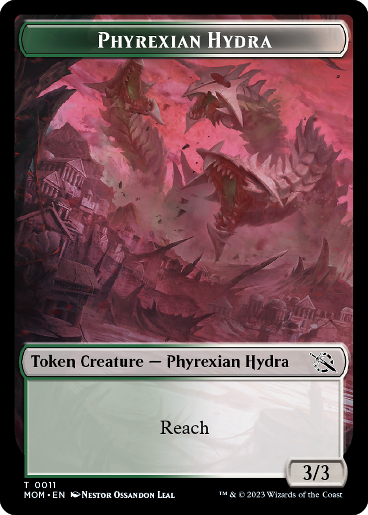 Elemental (2) // Phyrexian Hydra (11) Double-Sided Token [March of the Machine Tokens] | Rook's Games and More