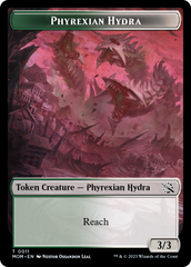 Monk // Phyrexian Hydra (11) Double-Sided Token [March of the Machine Tokens] | Rook's Games and More