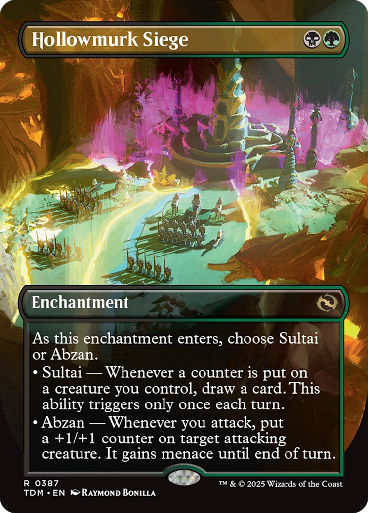 Hollowmurk Siege (Borderless) [Tarkir: Dragonstorm] | Rook's Games and More