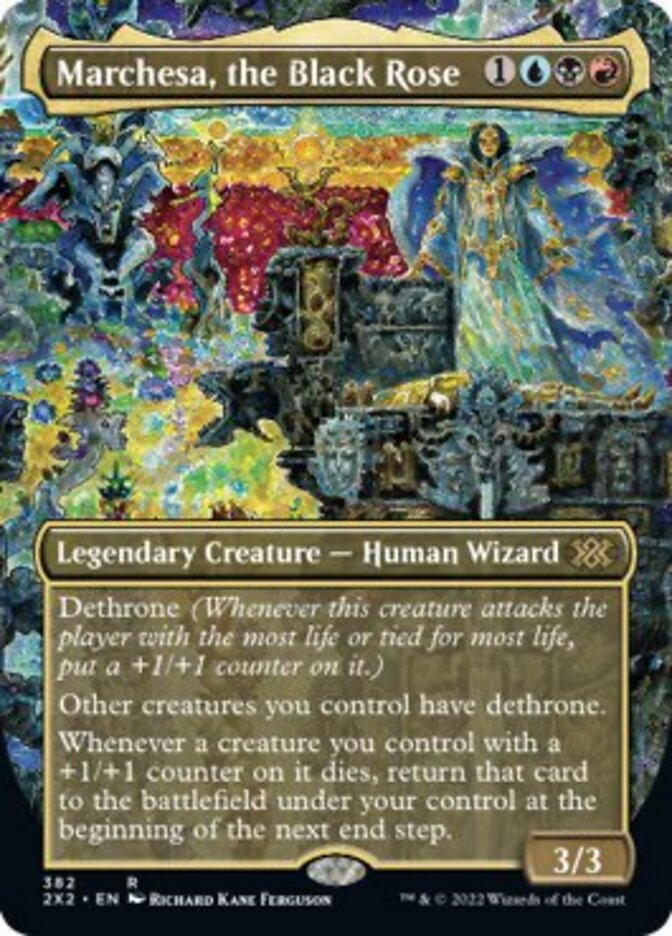 Marchesa, the Black Rose (Borderless Alternate Art) [Double Masters 2022] | Rook's Games and More