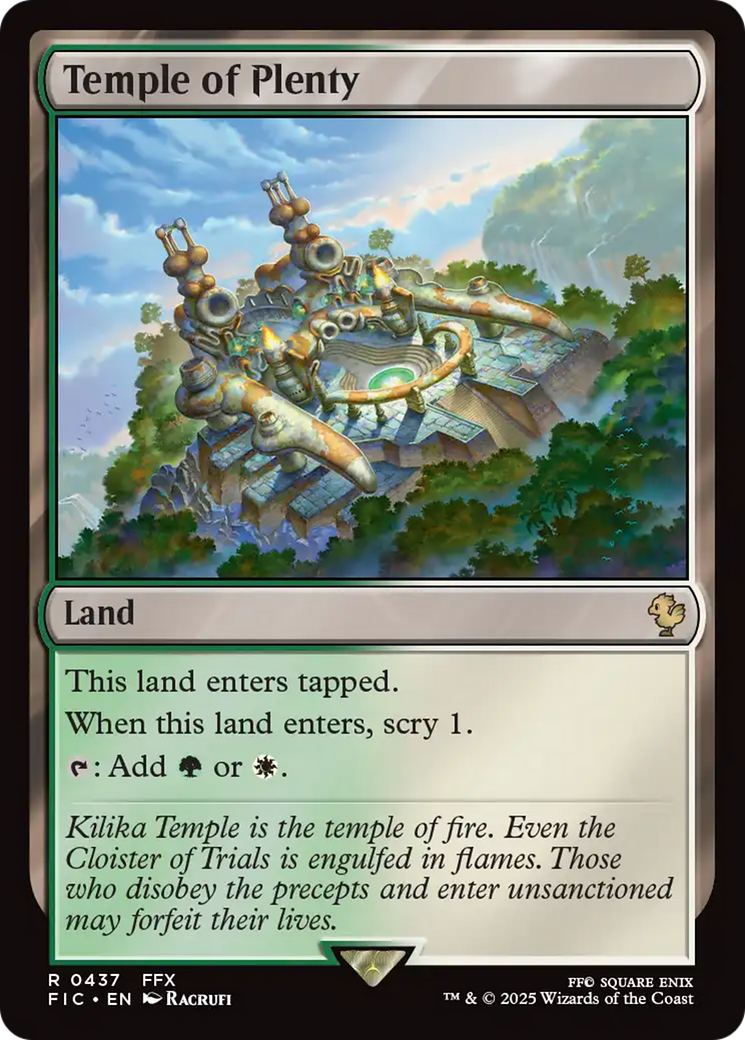 Temple of Plenty [FINAL FANTASY Commander] | Rook's Games and More