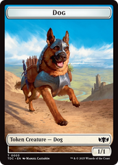 Dog // Goblin Double-Sided Token [Tarkir: Dragonstorm Commander Tokens] | Rook's Games and More