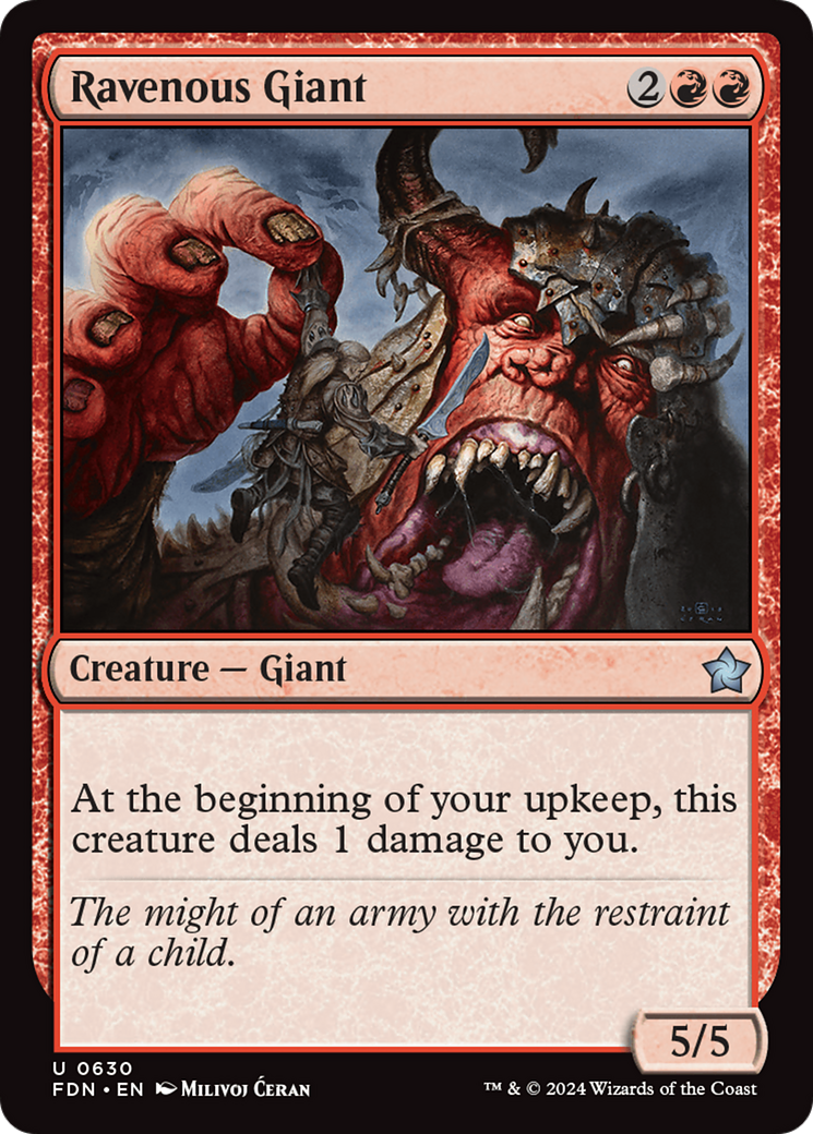 Ravenous Giant [Foundations] | Rook's Games and More