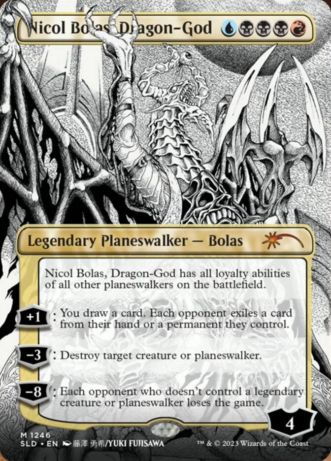 Nicol Bolas, Dragon-God (Borderless) [Secret Lair Drop Series] | Rook's Games and More