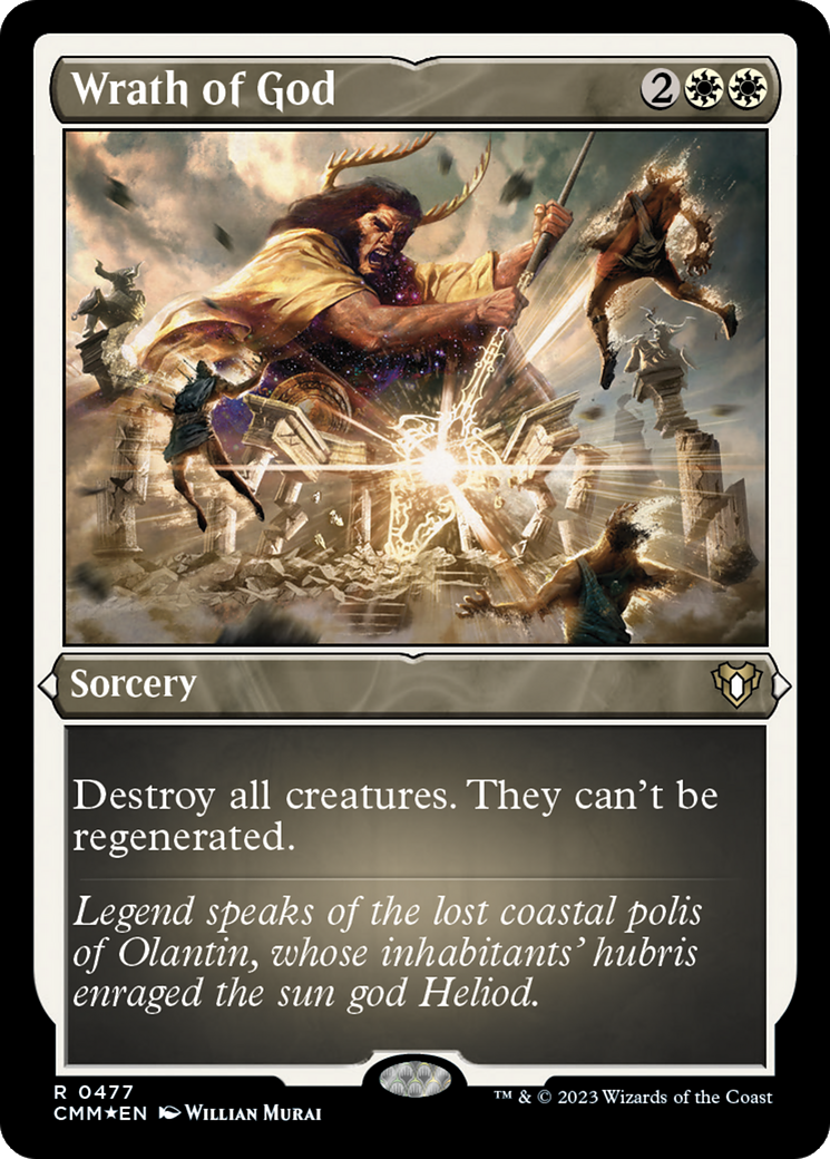 Wrath of God (Foil Etched) [Commander Masters] | Rook's Games and More