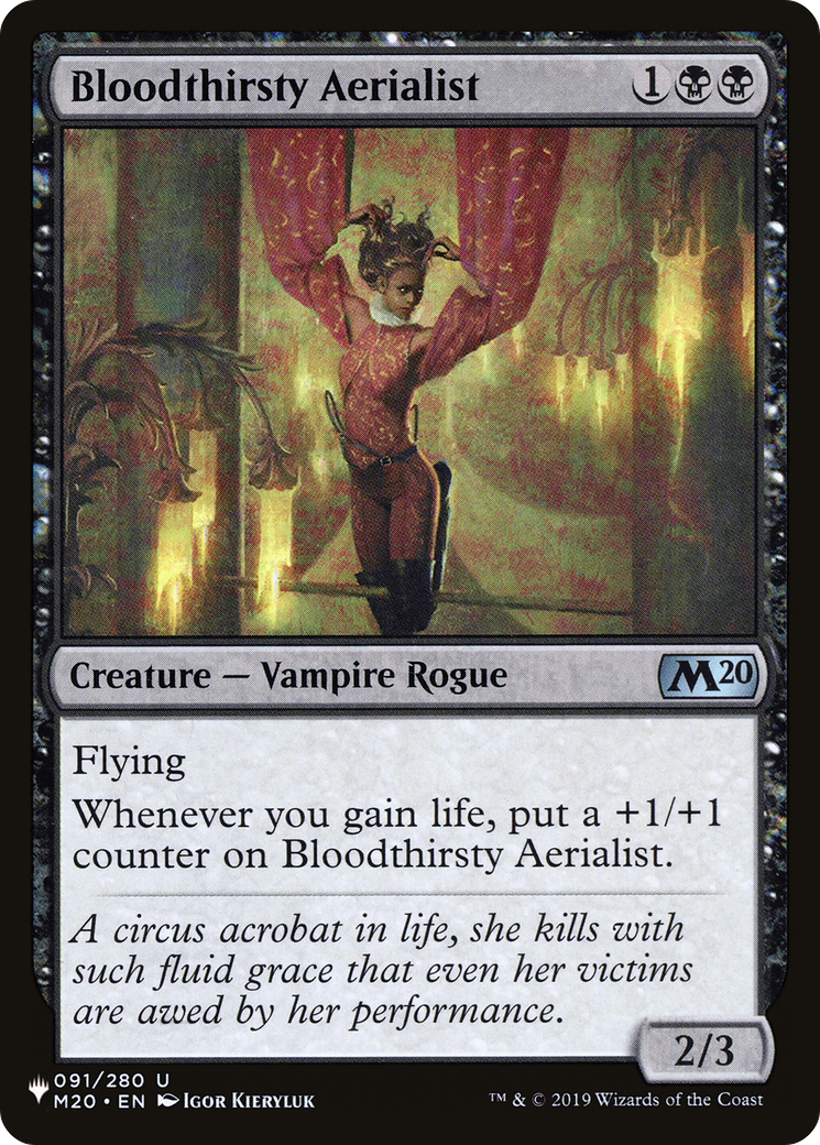 Bloodthirsty Aerialist [The List Reprints] | Rook's Games and More