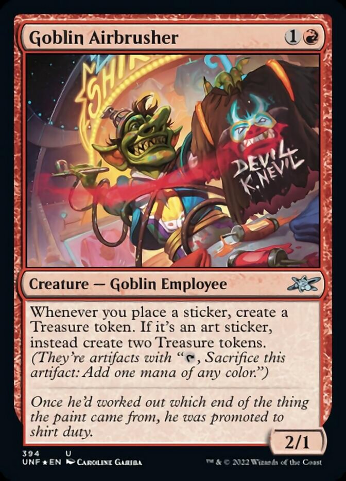 Goblin Airbrusher (Galaxy Foil) [Unfinity] | Rook's Games and More