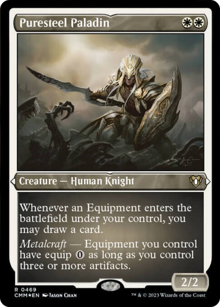 Puresteel Paladin (Foil Etched) [Commander Masters] | Rook's Games and More