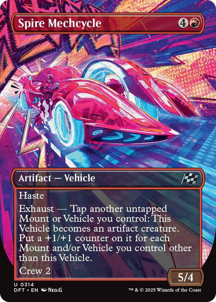 Spire Mechcycle (Borderless) [Aetherdrift] | Rook's Games and More
