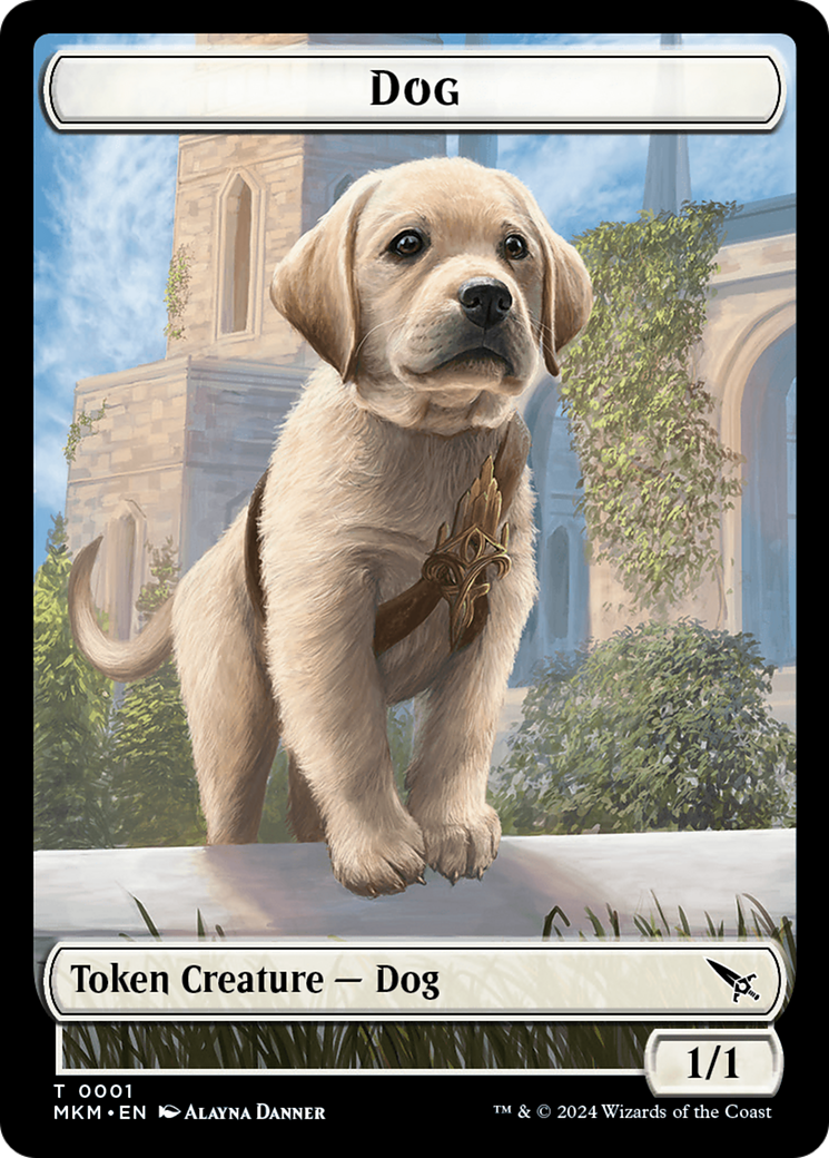 Dog Token [Murders at Karlov Manor Tokens] | Rook's Games and More