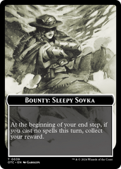 Bounty: Sleepy Sovka // Bounty Rules Double-Sided Token [Outlaws of Thunder Junction Commander Tokens] | Rook's Games and More