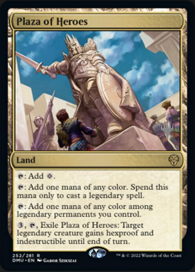 Plaza of Heroes (Promo Pack) [Dominaria United Promos] | Rook's Games and More