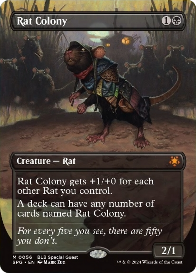 Rat Colony (Borderless) [Bloomburrow Special Guests] | Rook's Games and More