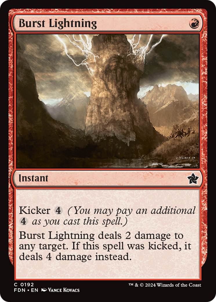 Burst Lightning [Foundations] | Rook's Games and More