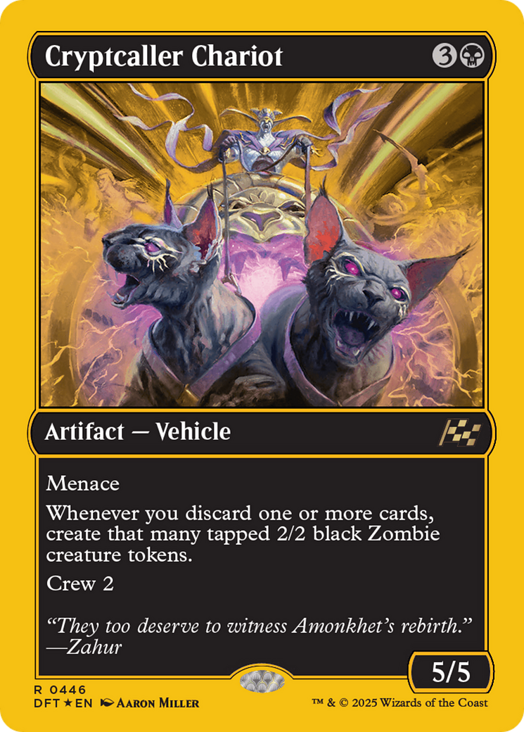 Cryptcaller Chariot (First-Place Foil) [Aetherdrift] | Rook's Games and More