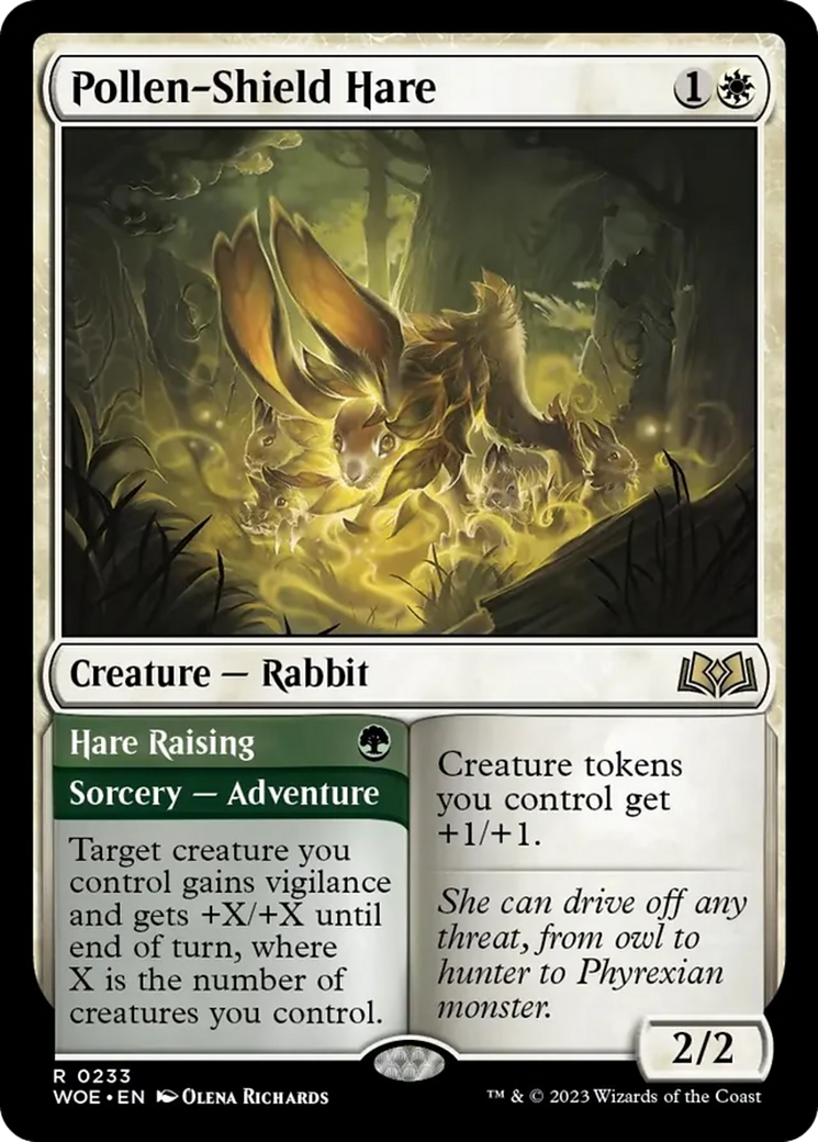 Pollen-Shield Hare // Hare Raising [Wilds of Eldraine] | Rook's Games and More