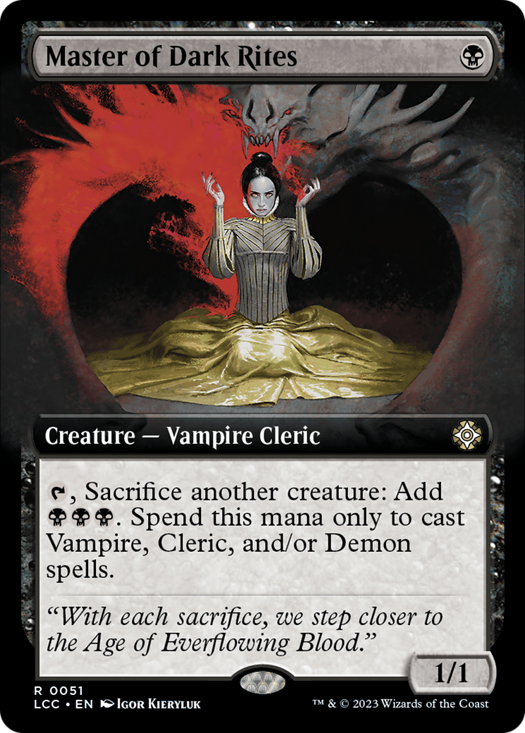 Master of Dark Rites (Extended Art) [The Lost Caverns of Ixalan Commander] | Rook's Games and More