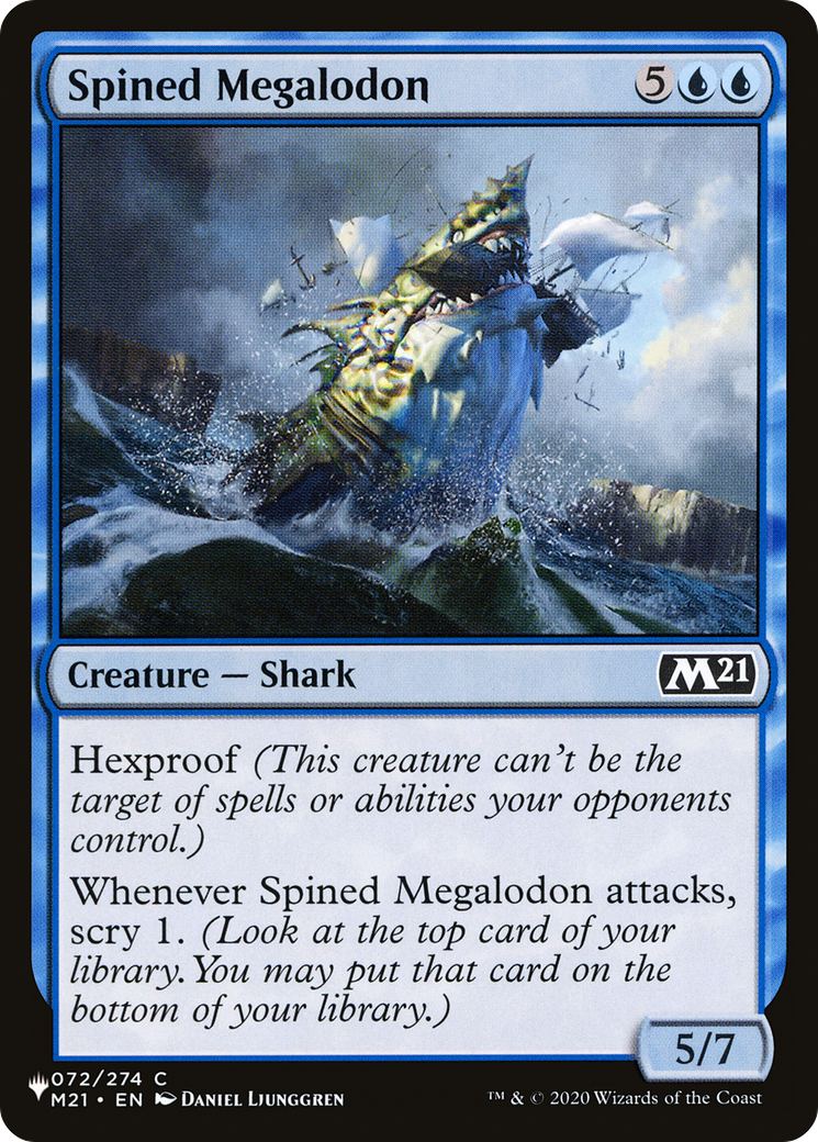 Spined Megalodon [The List Reprints] | Rook's Games and More