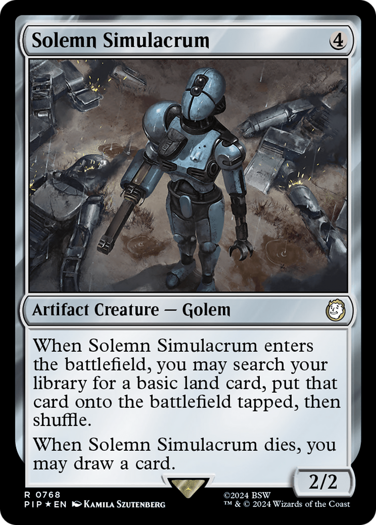 Solemn Simulacrum (Surge Foil) [Fallout] | Rook's Games and More