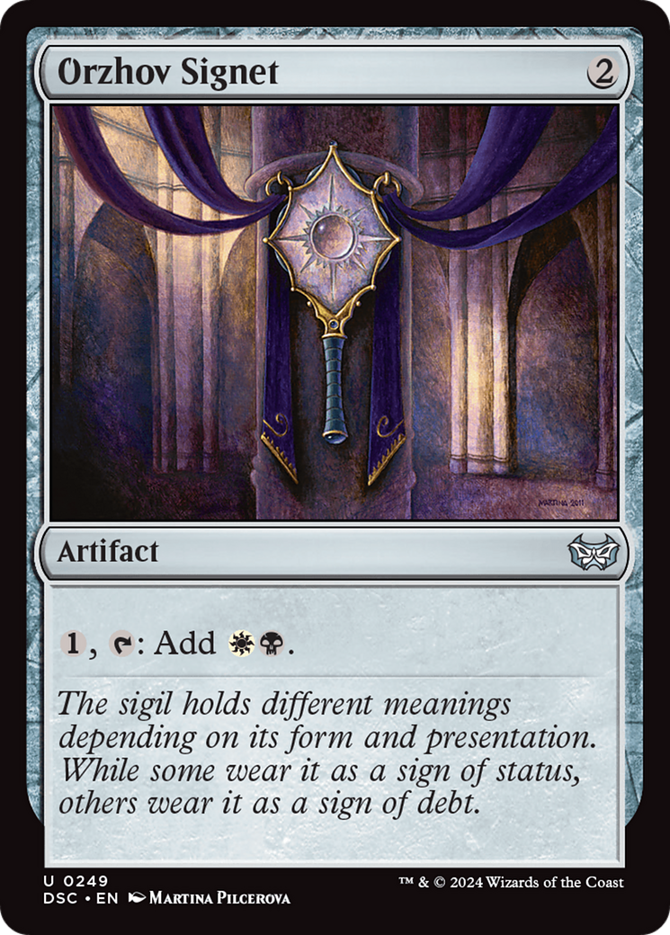 Orzhov Signet [Duskmourn: House of Horror Commander] | Rook's Games and More
