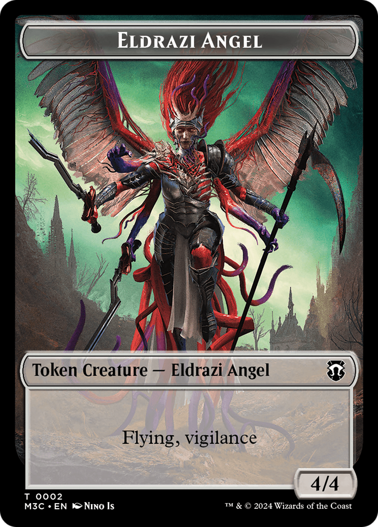 Eldrazi Angel // Copy Double-Sided Token [Modern Horizons 3 Commander Tokens] | Rook's Games and More