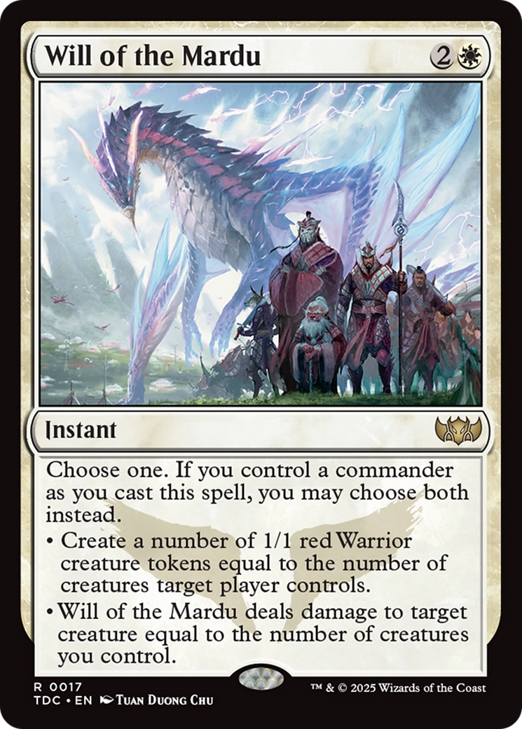 Will of the Mardu [Tarkir: Dragonstorm Commander] | Rook's Games and More