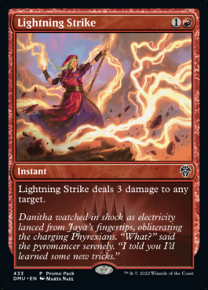 Lightning Strike (Promo Pack) [Dominaria United Promos] | Rook's Games and More