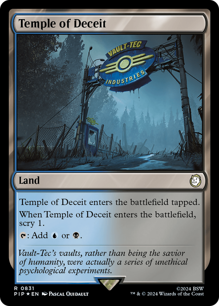 Temple of Deceit (Surge Foil) [Fallout] | Rook's Games and More