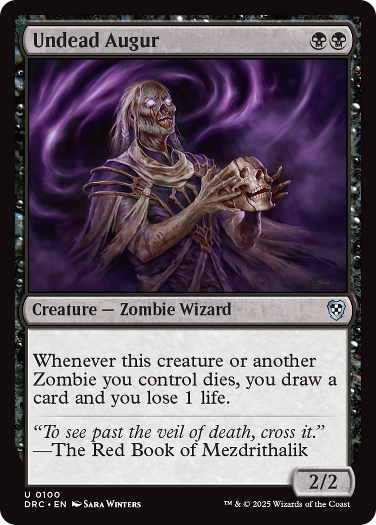 Undead Augur [Aetherdrift Commander] | Rook's Games and More