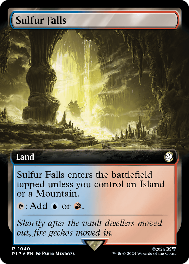 Sulfur Falls (Extended Art) (Surge Foil) [Fallout] | Rook's Games and More