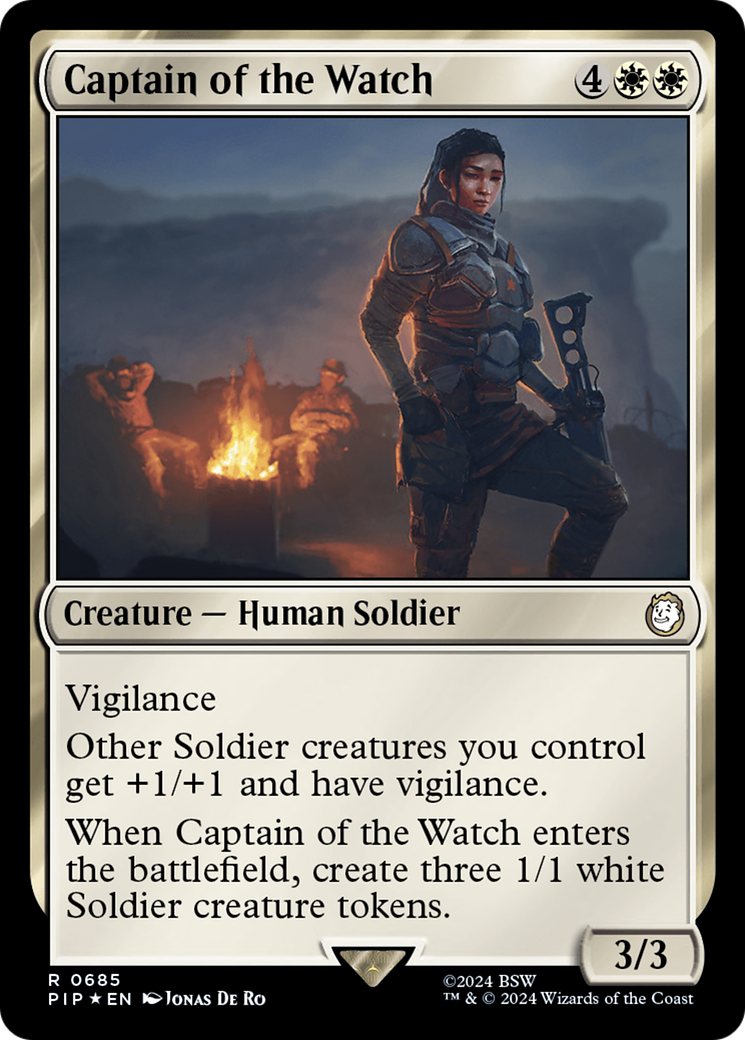 Captain of the Watch (Surge Foil) [Fallout] | Rook's Games and More