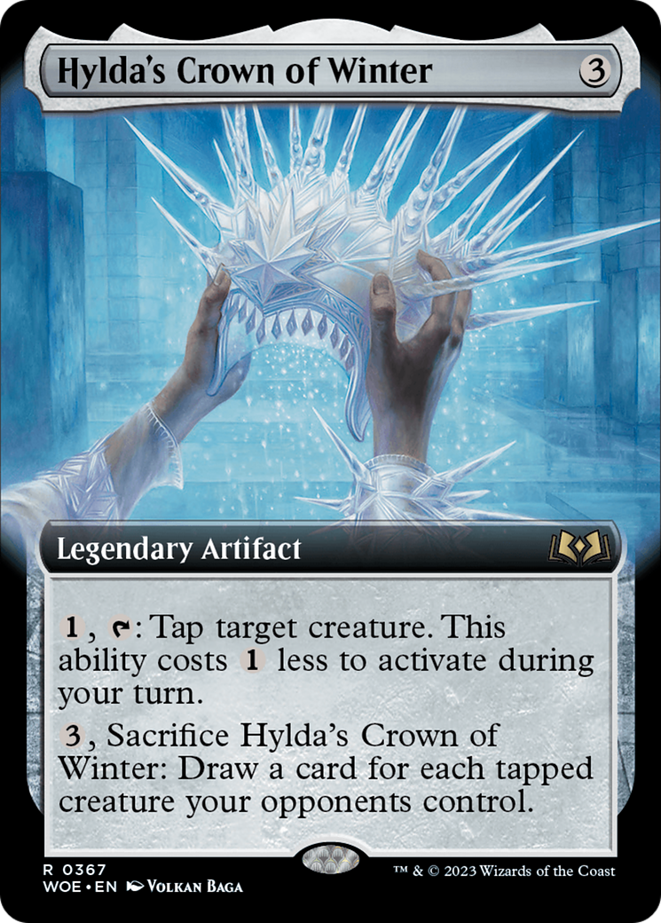 Hylda's Crown of Winter (Extended Art) [Wilds of Eldraine] | Rook's Games and More