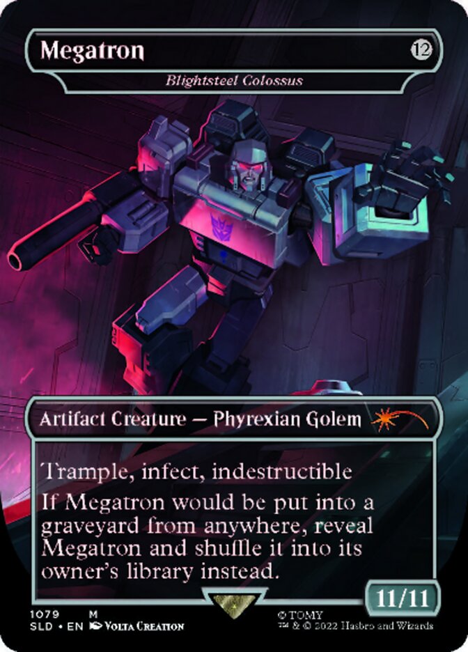 Blightsteel Colossus - Megatron (Borderless) [Secret Lair Drop Series] | Rook's Games and More