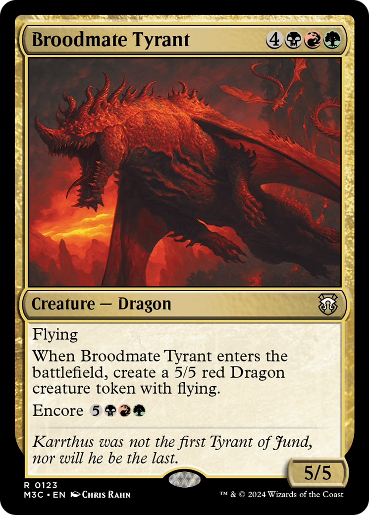 Broodmate Tyrant (Extended Art) (Ripple Foil) [Modern Horizons 3 Commander] | Rook's Games and More