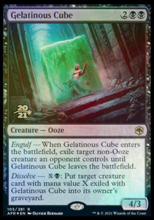 Gelatinous Cube [Dungeons & Dragons: Adventures in the Forgotten Realms Prerelease Promos] | Rook's Games and More