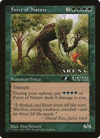 Force of Nature (Oversized) [Oversize Cards] | Rook's Games and More