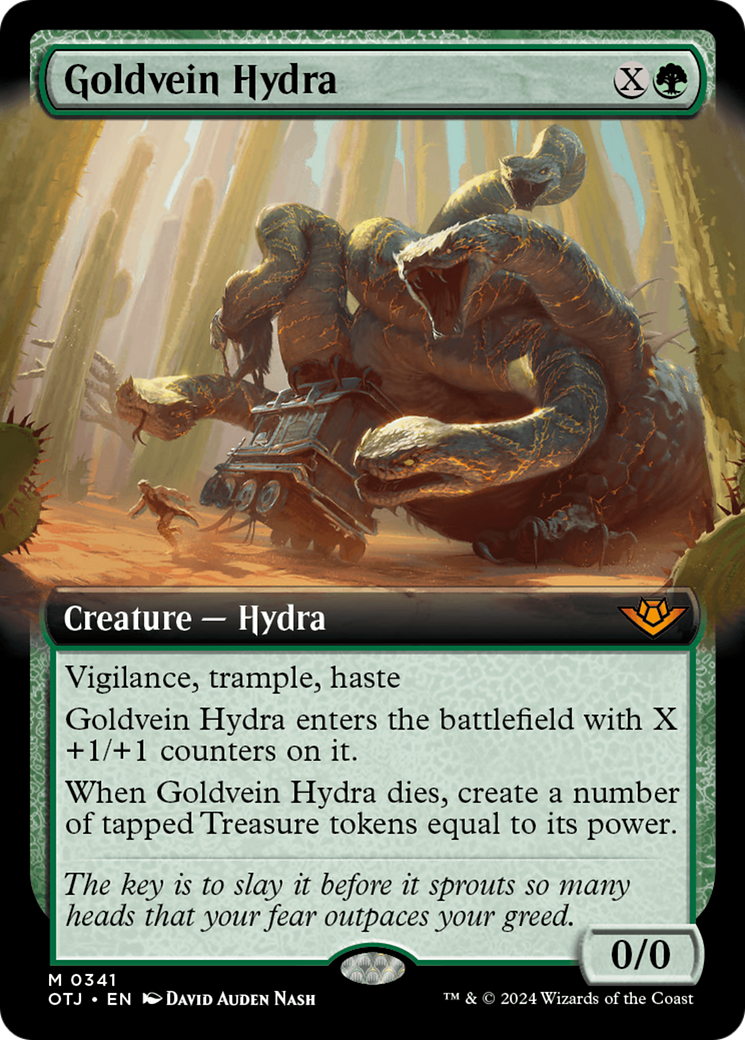 Goldvein Hydra (Extended Art) [Outlaws of Thunder Junction] | Rook's Games and More