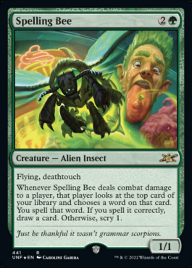 Spelling Bee (Galaxy Foil) [Unfinity] | Rook's Games and More