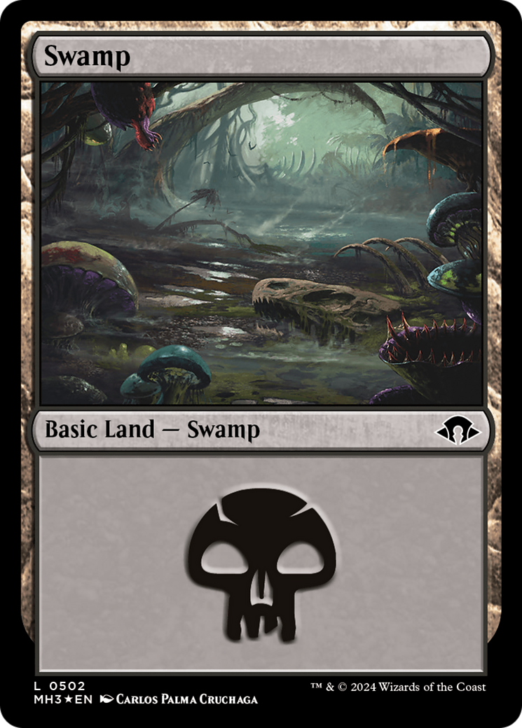 Swamp (0502) (Ripple Foil) [Modern Horizons 3] | Rook's Games and More