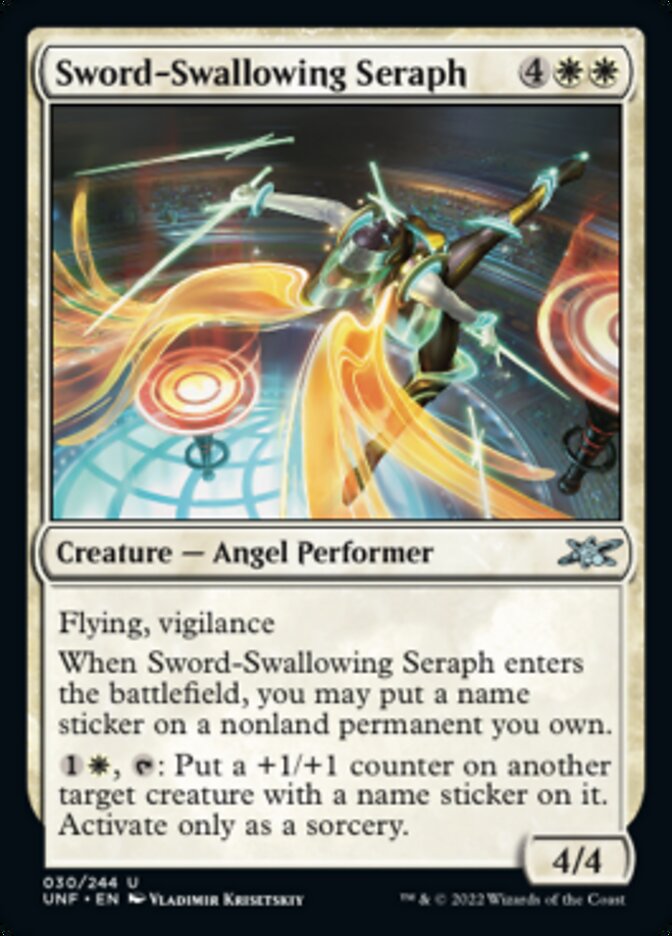 Sword-Swallowing Seraph [Unfinity] | Rook's Games and More